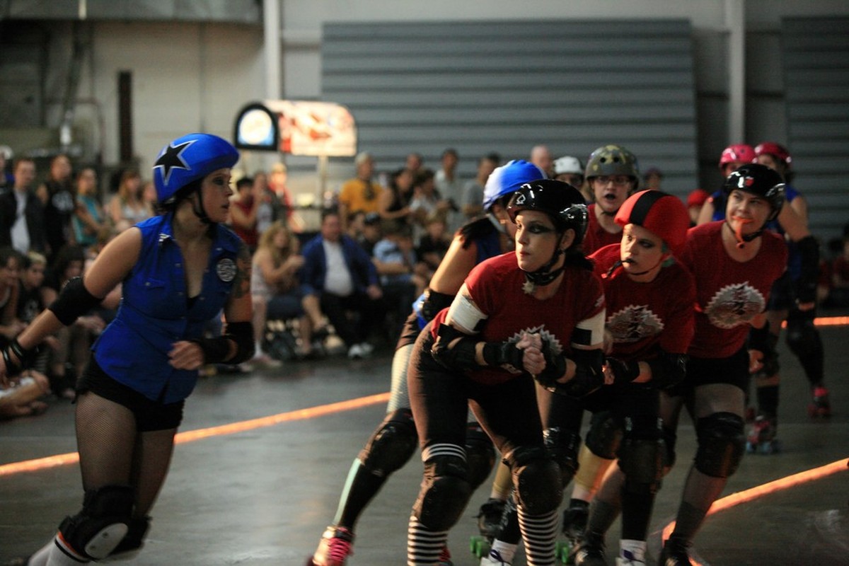 Un match de roller derby.