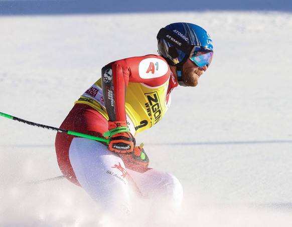 Alpine Ski race - Audi FIS Ski World Cup - Men s Giant Slalom ALPINE SKIING - FIS WC 2023-2024 Men s World Cup GS2 La Villa, Alta Badia, Italy 2023-12-18 - Monday Image shows: SCHWARZ Marco AUT - 2rd ...