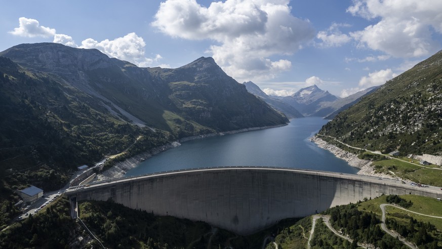 Blick auf den Stausee Lago di Lei, aufgenommen am Donnerstag, 11. August 2022, in Ferrera. (KEYSTONE/Gian Ehrenzeller)