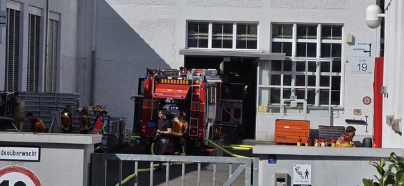 Brand Feuerwehr St.Gallen Industriestrasse 24.4.26