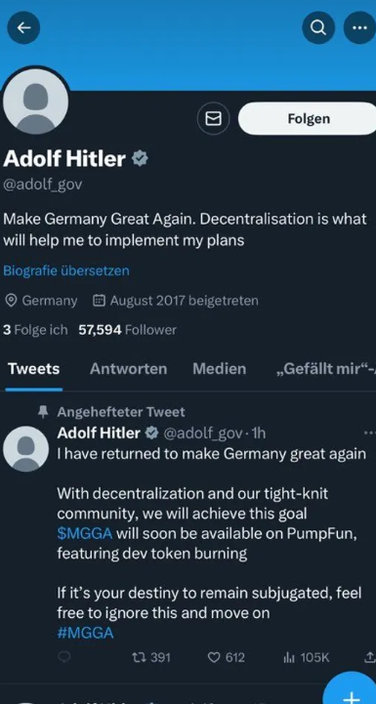 hitler x