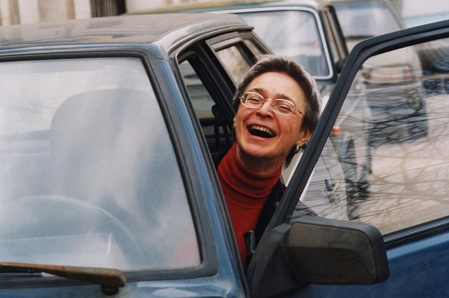 In this undated image released by Novaya Gazeta newspaper on Friday, Oct. 5, 2007, slain Russian investigative journalist Anna Politkovskaya is seen. Sunday will be the first anniversary of the murder ...
