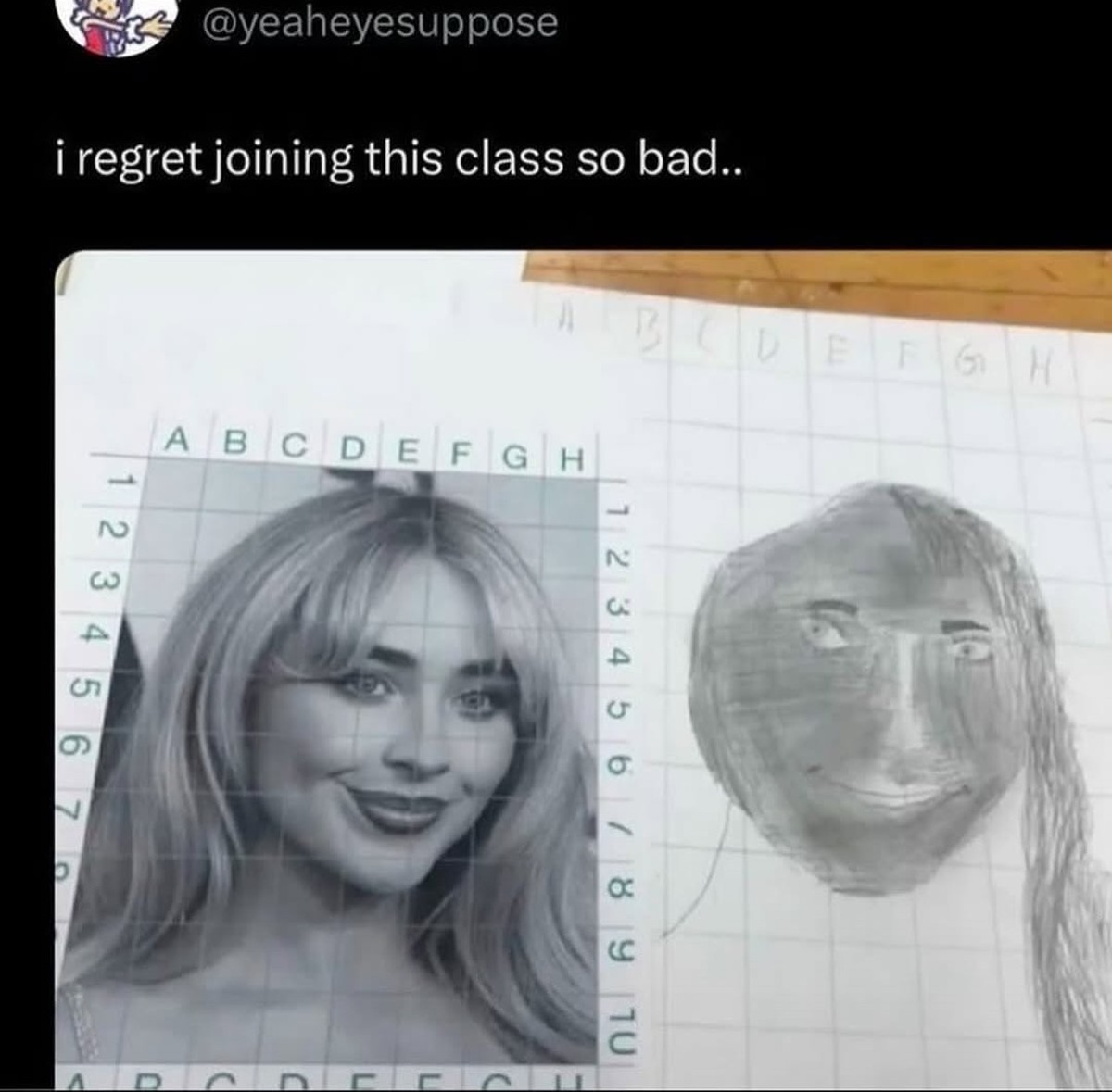 Die lustigsten fails der Woche: Zeichnung von Sabrina Carpenter