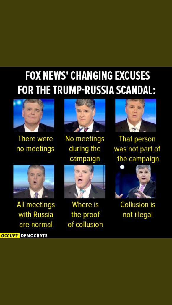 Der Nächste, bitte! US-Sicherheitsberater McMaster offenbar vor dem Rauswurf
Als Nachfolger von McMaster könnte er dann Sean Hannity seinen Fox Einflüsterer, den er, wie ich gelesen habe, oft sogar an ...