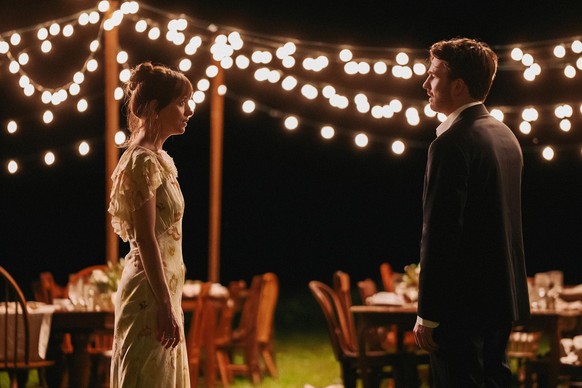 Chris Evans and Dakota Johnson in Materialists (2025)