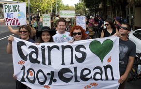 Protest in Cairns.