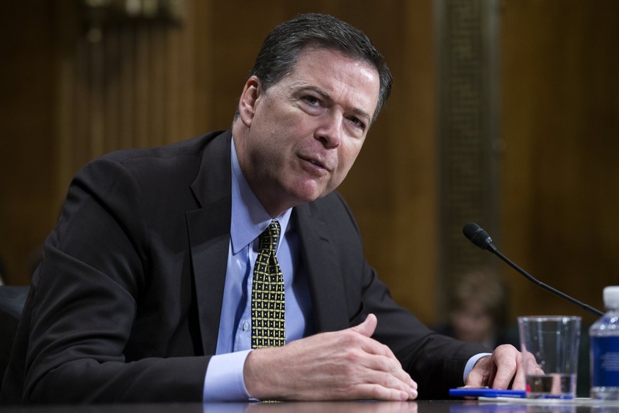 epa05953748 (FILE) - FBI Director James Comey testifies before the Senate Judiciary Committee hearing on &#039;Oversight of the Federal Bureau of Investigation.&#039; on Capitol Hill in Washington, DC ...