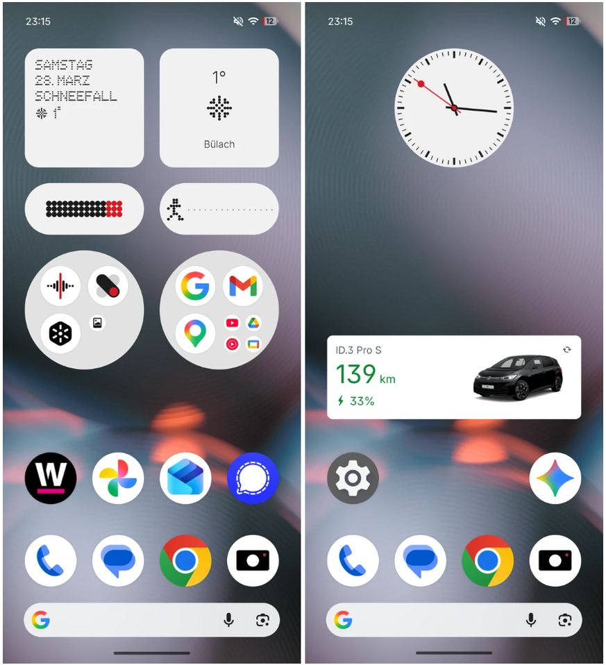 Nothing OS lässt sich wie Googles Original-Android bedienen und bietet neue Widgets und Ordnerlayouts.