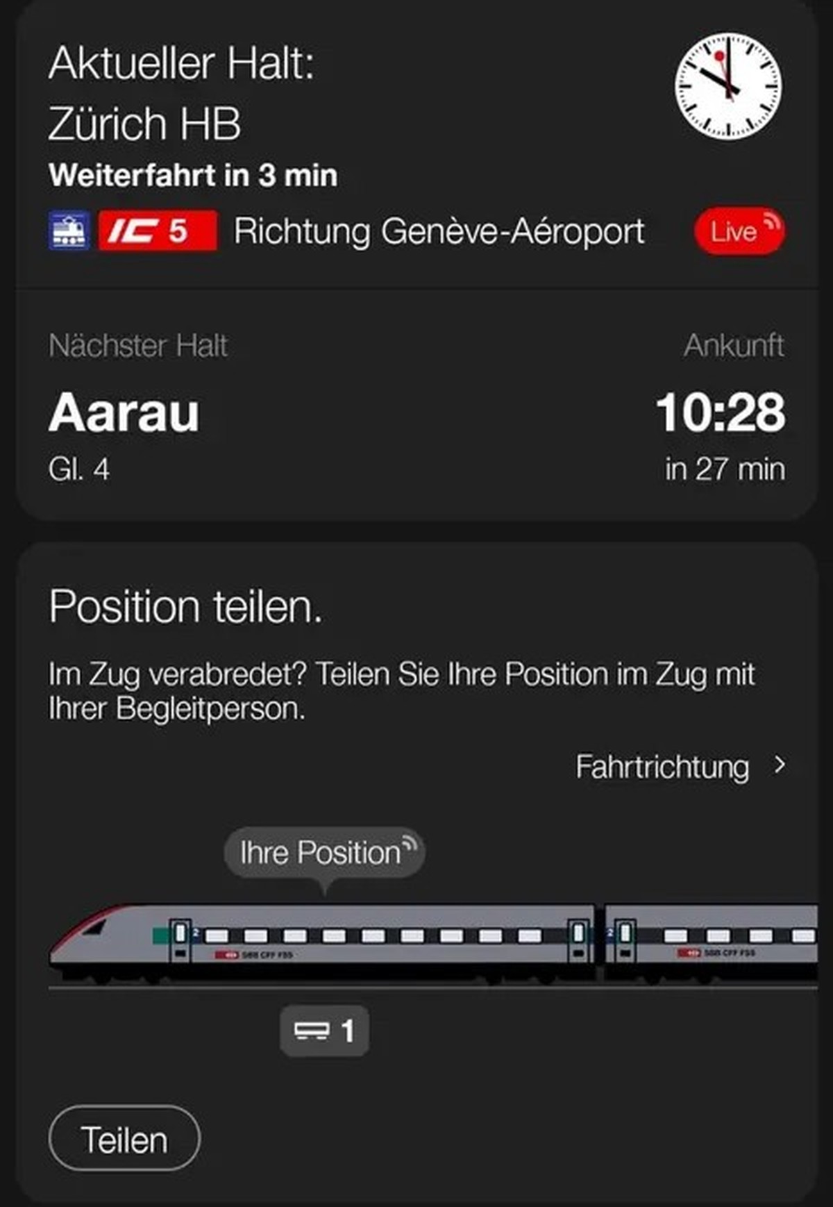 So sieht die Positionsfunktion aus.