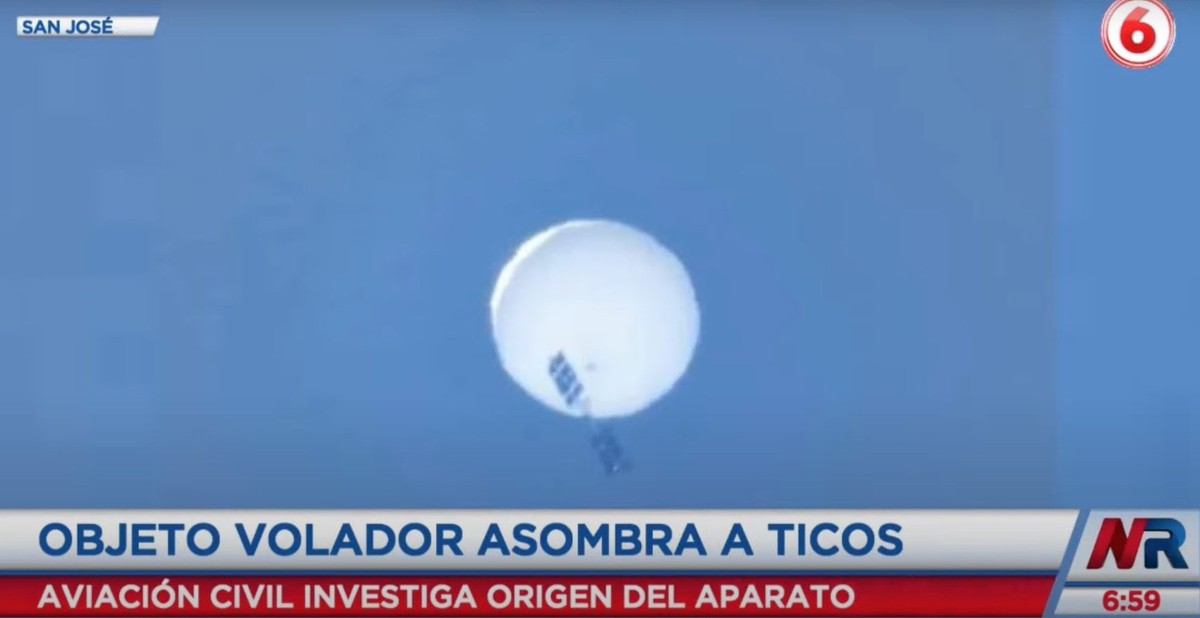 Der Spionageballon über Costa Rica.
