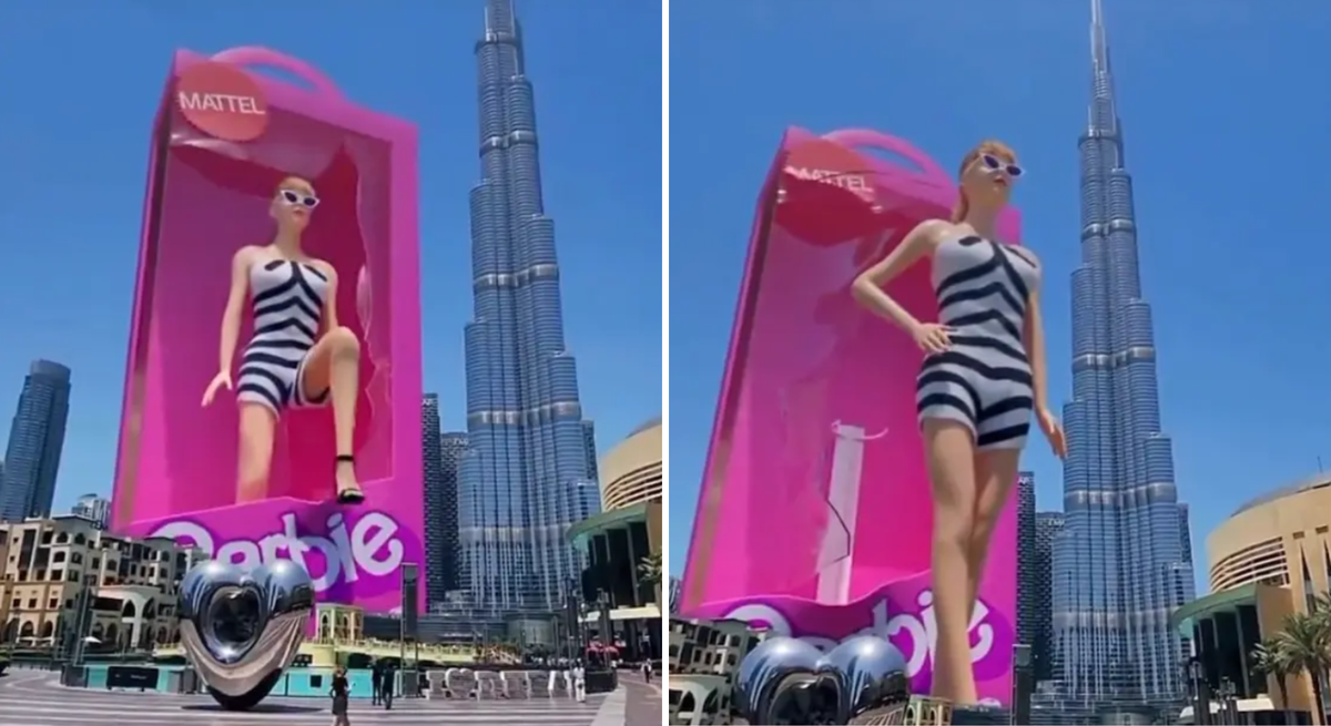 Cette Barbie géante en 3D à Dubaï est «flippante»