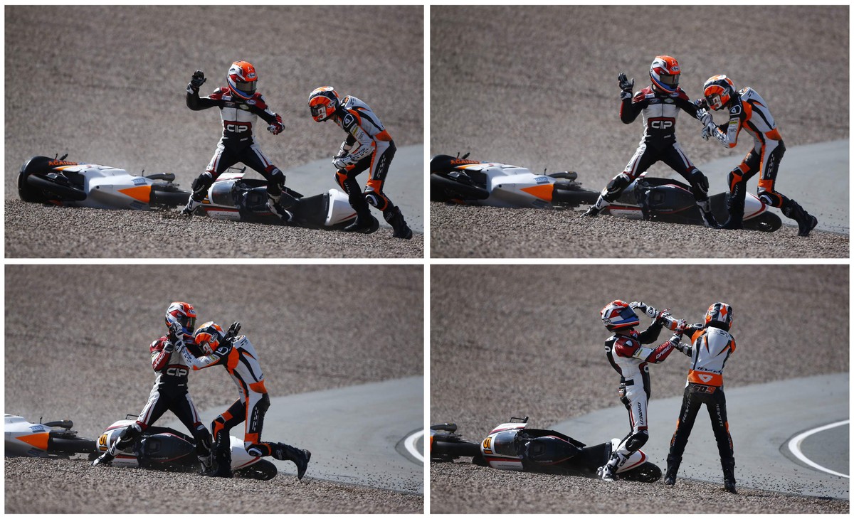 Die Wildwest-Szene beim GP von Deutschland.