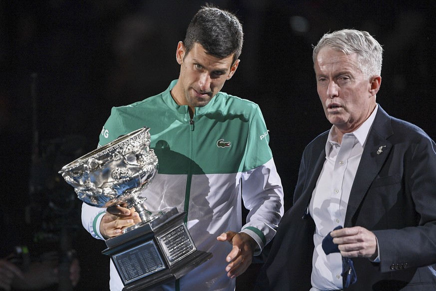 Novak Djokovic könnte bis 2025 nicht mehr am Australian Open teilnehmen dürfen.