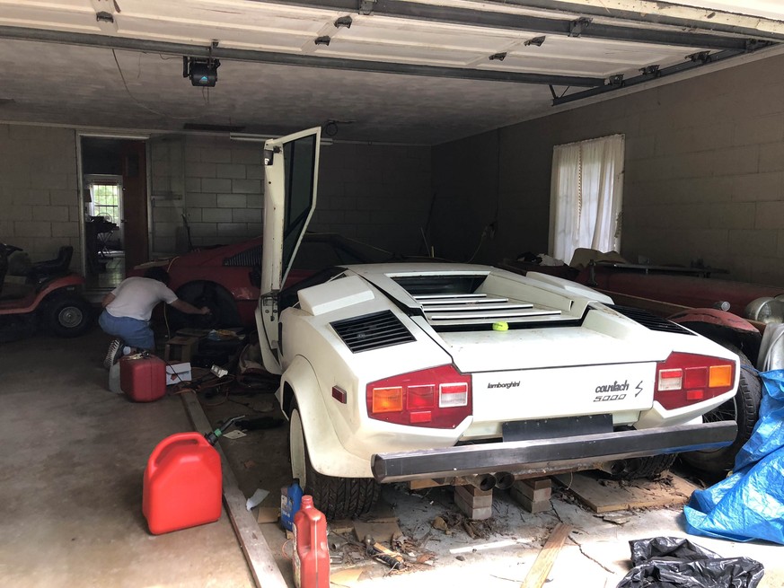Lamborghini Countach in Garage gefunden