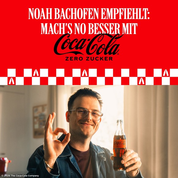 Schweizer Kampagne 2026 Coca-Cola und Noah Bachofen. Fondue, Capuns, Zürcher Gschnetzeltes. 
Download Medienpaket:

https://www.coca-cola.com/ch/de/media-center/coca-cola-schweiz-und-noah-bachofen-lan ...
