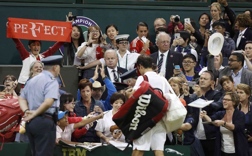 «Perfect», ist tatsächlich ziemlich passend zum Drittrundenspiel Federers.