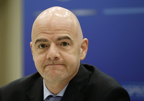 UEFA General Secretary Gianni Infantino attends a news conference after a UEFA Executive Committee meeting ahead of the annual congress in Vienna March 23, 2015. The UEFA annual congress takes place M ...