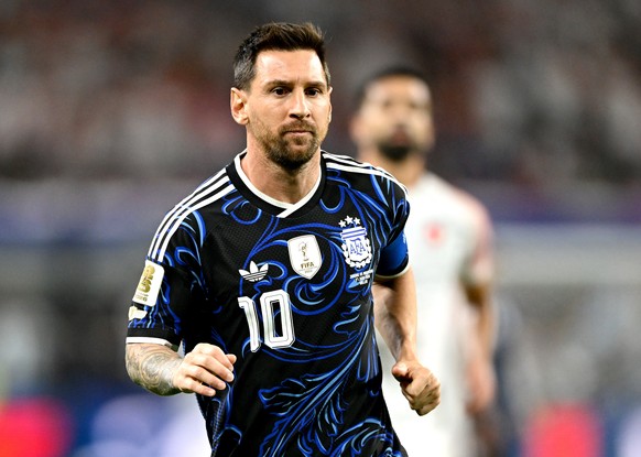 epa13070127 Lionel Messi of Argentina in action during the FIFA World Cup 2026 group stage match Jordan against Argentina, in Dallas, USA, 27 June 2026. EPA/ALBERT PENA
