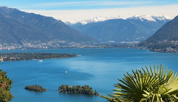 Sliderstory Höhenlage von Schweizer Orten Lago Maggiore