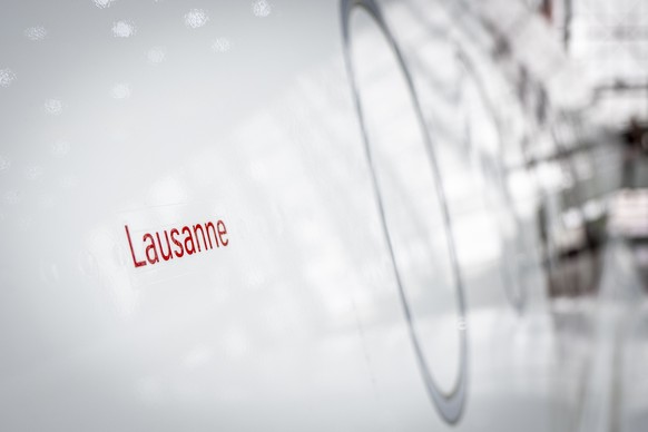 Taufe vom neuen Airbus A350 der Fluggesellschaft Swiss International Air Lines (HB-IFA) auf den Namen "Lausanne", am Dienstag, 14. Oktober 2025 in Kloten. (KEYSTONE/Andreas Becker)