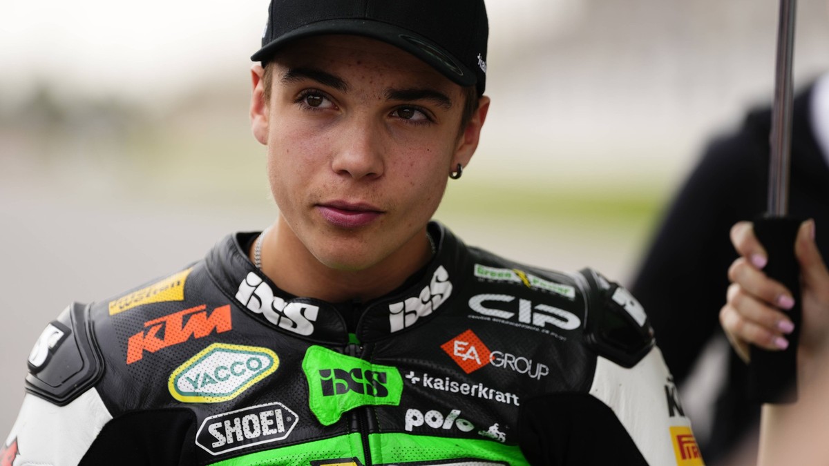 MotoGP Of Portugal - Race Noah Dettwiler 55 of Switzerland and CIP Green Power KTM during the race day of the Grande Premio Tissot de Portugal at Autodromo do Algarve on March 24, 2024 in Lagoa, Algar ...
