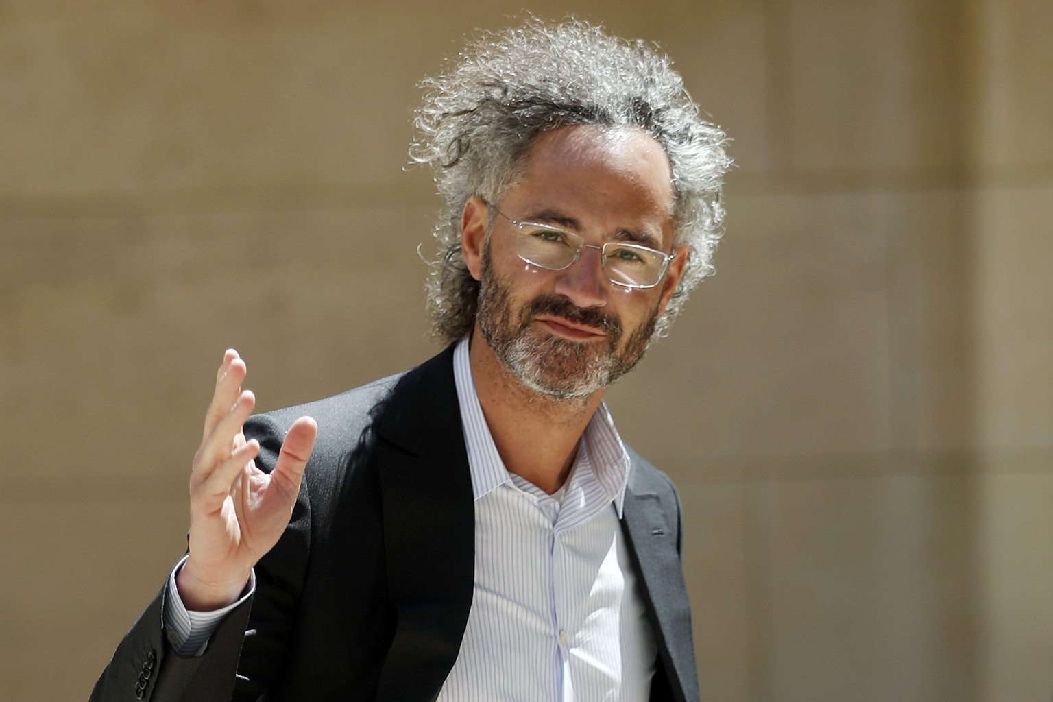 FILE - In this Wednesday, May 15, 2019, file photo, Palantir CEO Alex Karp arrives for the Tech for Good summit in Paris. (AP Photo/Thibault Camus, File)
Palantir Results