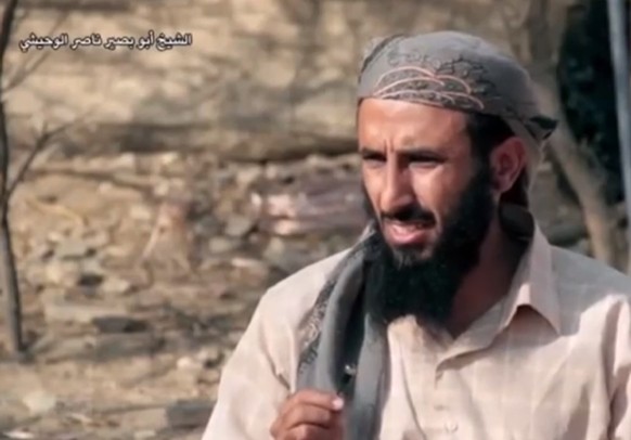 Nasir al-Wuhayshi spricht zu den Dschihadisten.
