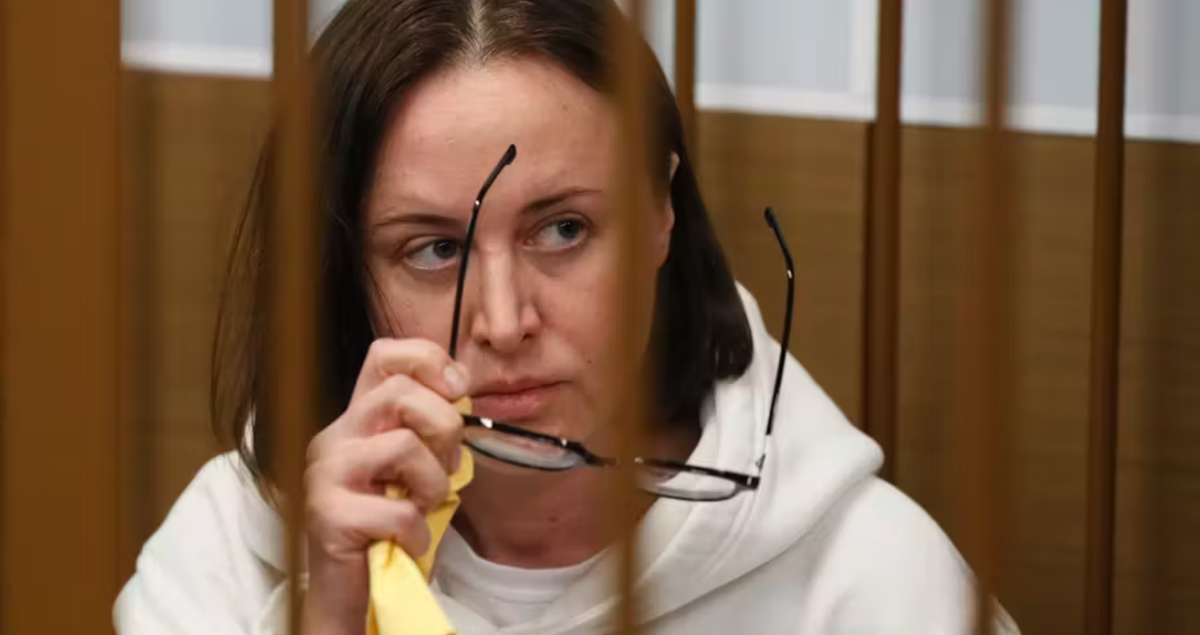 Svetlana Petriïtchouk au cours de son procès à Moscou.