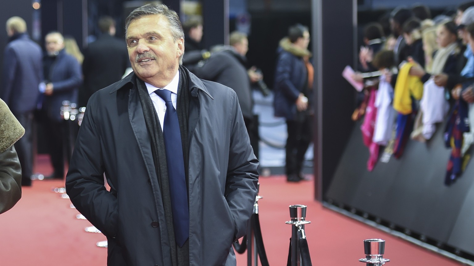 11.01.2016; Zurich; Football - FIFA Ballon d&#039;Or 2015;
Rene Fasel on the red carpet
(Andy Mueller/freshfocus)