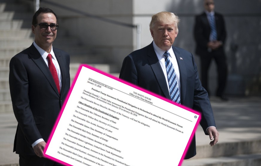 Trump reist mit hochkarätiger Begleitung nach Davos – nur Ivanka fehlt