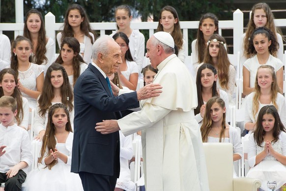 Papst Franziskus und Israels Präsident Schimon Peres vor zwei Wochen in Israel.&nbsp;