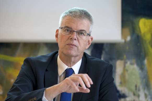 Martin Haeusermann, CEO Solothurner Spitaeler, spricht im Spital Dornach in Dornach am Montag, 14. Maerz 2016. Das Spital Dornach hat an einer Medienkonferenz die Zukunftsstrategie und die geplanten A ...