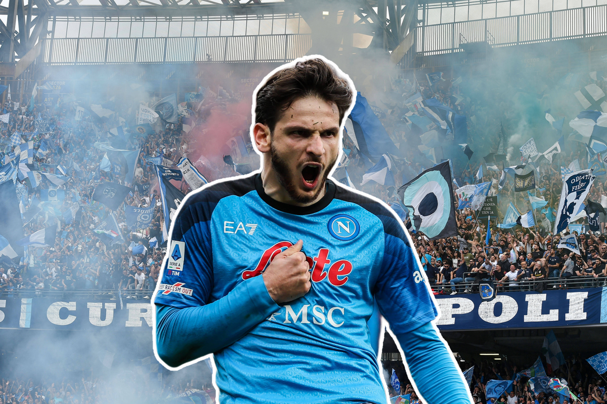 Napolis Fans und einer ihrer Helden: Chwitscha Kwarazchelia – genannt «Kwaradona».