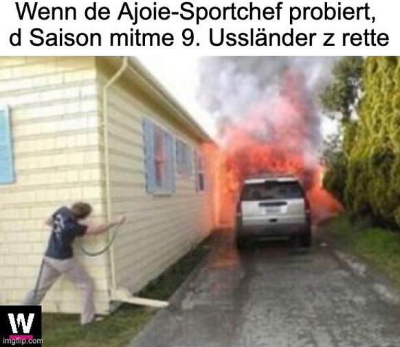Meme: Wie der Ajoie-Sportchef versucht, die Saison zu retten.