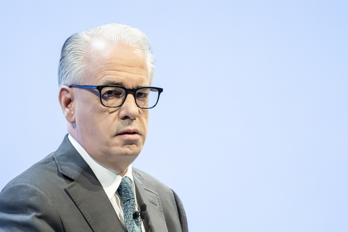 Swiss bank Credit Suisse CEO Ulrich Koerner attends an annual shareholders' meeting of the Swiss banking group in Zurich, Switzerland, in this picture taken on April 4, 2023. UBS said Tuesday, Ma ...