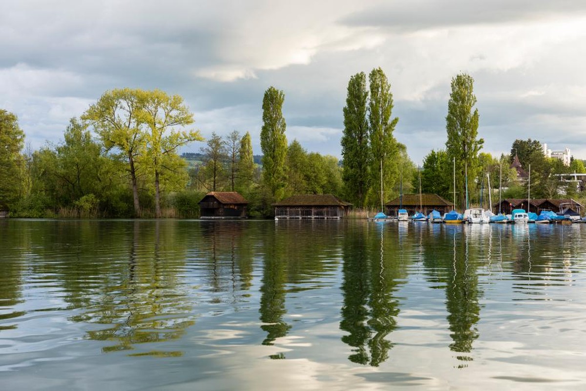 Ein Bootshafen in Sursee. Aber wo versteckt sich der Mann aus Sursee?