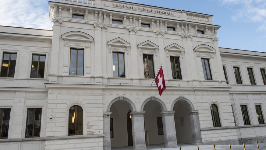 Das Bundestrafgericht in Bellinzona, aufgenommen am Freitag, 21. Februar 2014. Im Betrugsprozess vor dem Bundesstrafgericht in Bellinzona gegen einen ehemaligen SECO Mitarbeiter hat die Bundesanwaltsc ...