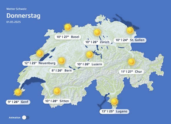 So wird das Wetter am 1. Mai