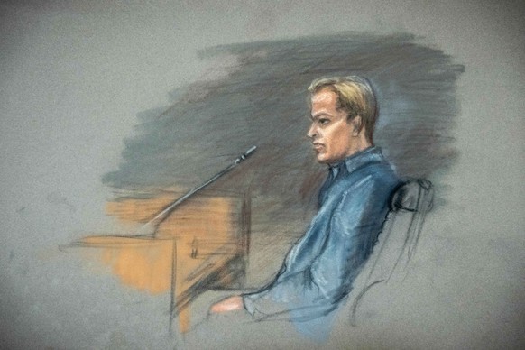 FILE -This court sketch by Ane Hem shows the defendant Marius Borg Hoiby in the witness box during his trial in Oslo, Norway, Feb. 5, 2026. (Ane Hem/NTB Scanpix via AP, File)
Trial against Marius Borg ...