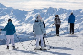 Corviglia, St. Moritz im Dezember.