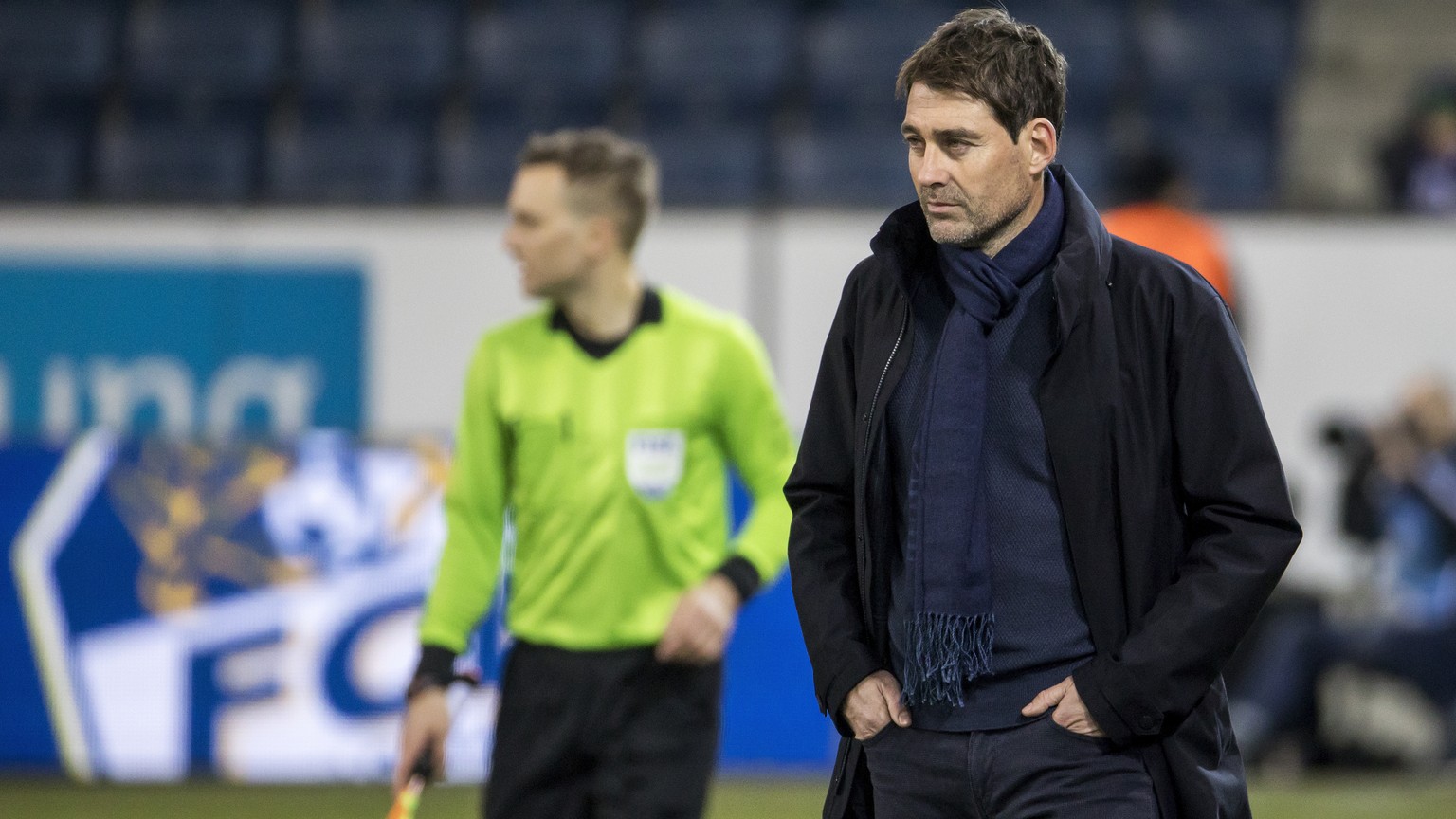 Luzerns Trainer Rene Weiler im Super League Spiel zwischen dem FC Luzern und dem FC Lugano, am Samstag, 16. Februar 2019, in der Swissporarena in Luzern. (KEYSTONE/Alexandra Wey)