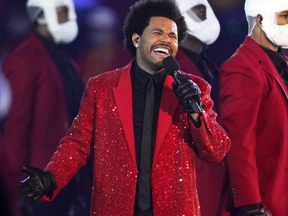 The Weeknd während des NFL Super Bowl im Februar 2021.