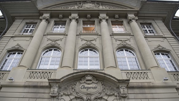 Sicht auf das Obergericht des Kantons Bern, am Donnerstag, 7. April 2016, in Bern. Ein Urteil des Berner Obergerichts im Prozess um den Mord an eine Callgirl in Langenthal wird heute erwartet. (KEYSTO ...