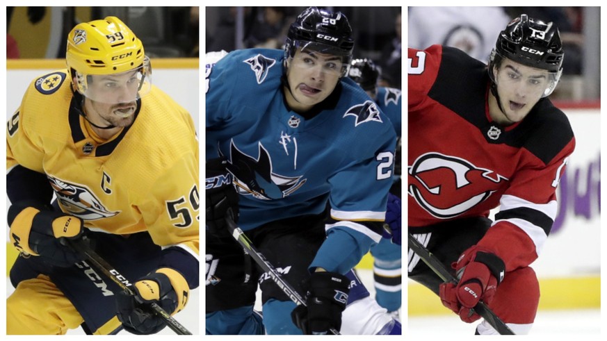 Roman Josi, Timo Meier und Nico Hischier sind bisher die produktivsten NHL-Schweizer.