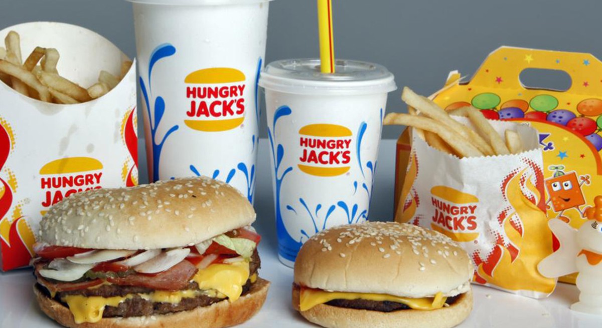 hungry jack's burger king australien hamburger junk food trash food fast food essen