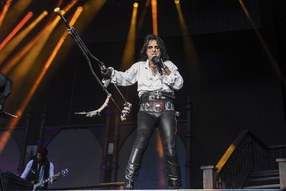 Alice Cooper performs at the Welcome To Rockville Music Festival on Saturday, May 20, 2023, at the Daytona International Speedway in Daytona Beach, Fla. (Photo by Amy Harris/Invision/AP)
Alice Cooper