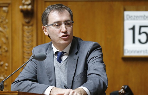 Roland Rino Buechel (SVP-SG) spricht im Nationalrat, waehrend der Wintersession der Eidgenoessischen Raete, am Donnerstag, 15. Dezember 2016, in Bern. (KEYSTONE/Peter Klaunzer)