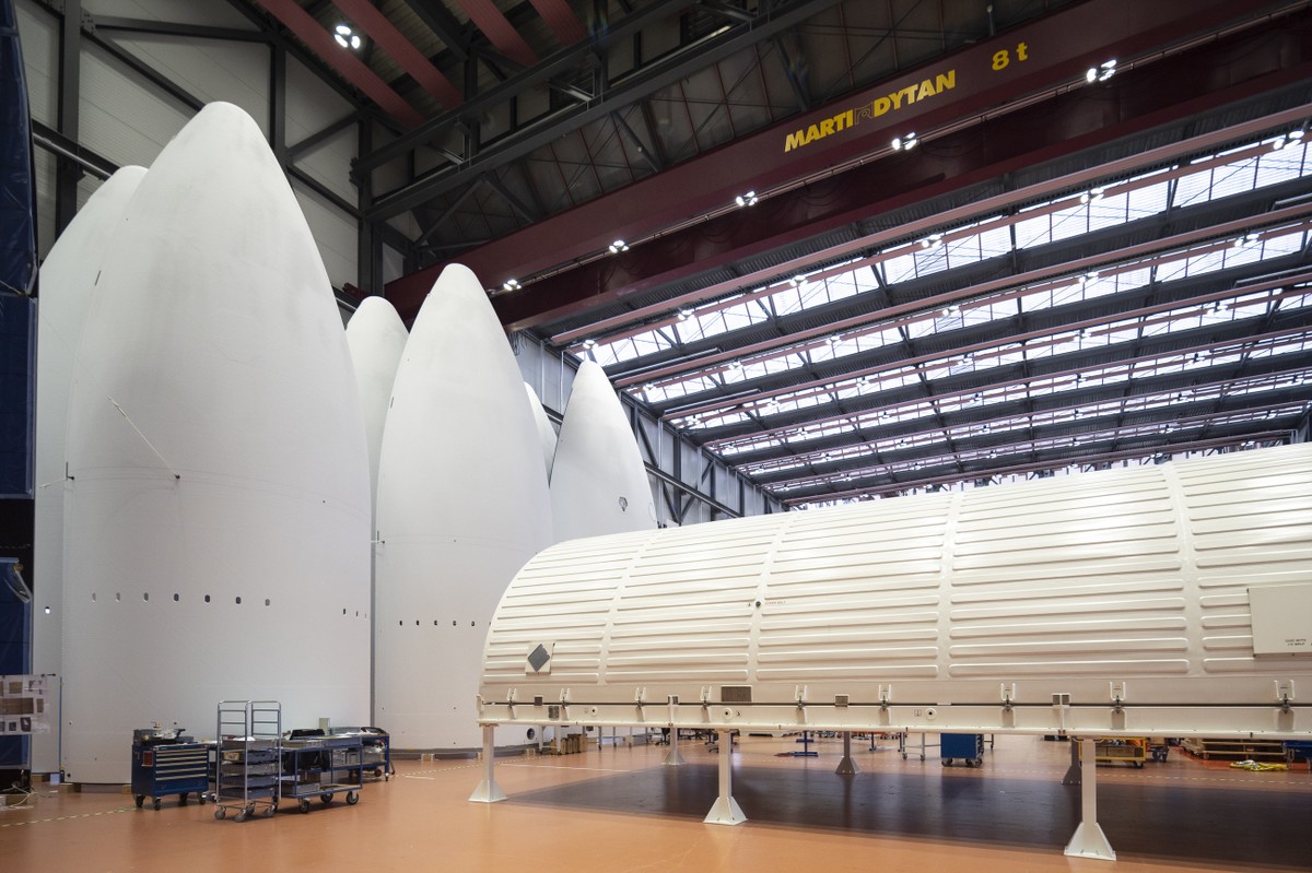 ZUM HEUTIGEN TEXT DER WISSENSCHAFTS-REDAKTION VON KEYSTONE-SDA UEBER DEN BAU DER SPITZEN DER ARIANE-6 RAKETE STELLEN WIR IHNEN FOLGENDE BILDER ZUR VERFUEGUNG. WEITERE BILDER FINDEN SIE AUF visual.keys ...