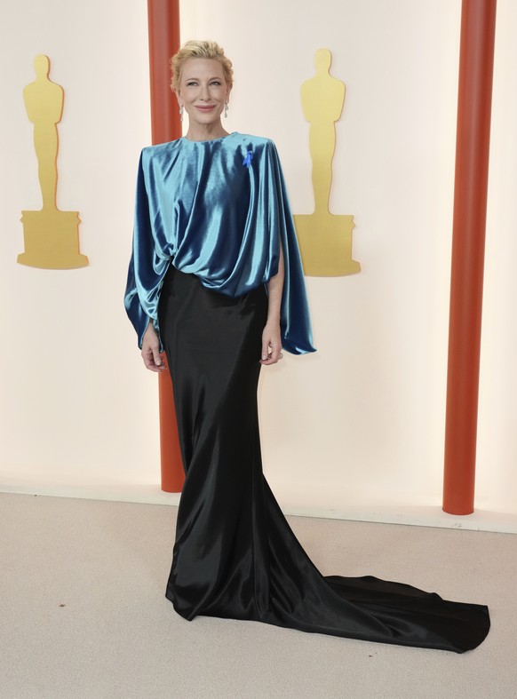 Cate Blanchett arrives at the Oscars on Sunday, March 12, 2023, at the Dolby Theatre in Los Angeles. (Photo by Jordan Strauss/Invision/AP)
Cate Blanchett