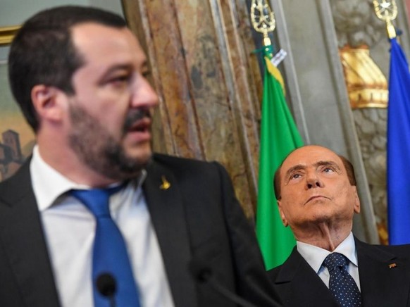 Lega-Chef Matteo Salvini arbeitet anscheinend an einer Allianz mit Forza Italia von Silvio Berlusconi. (Archivbild)